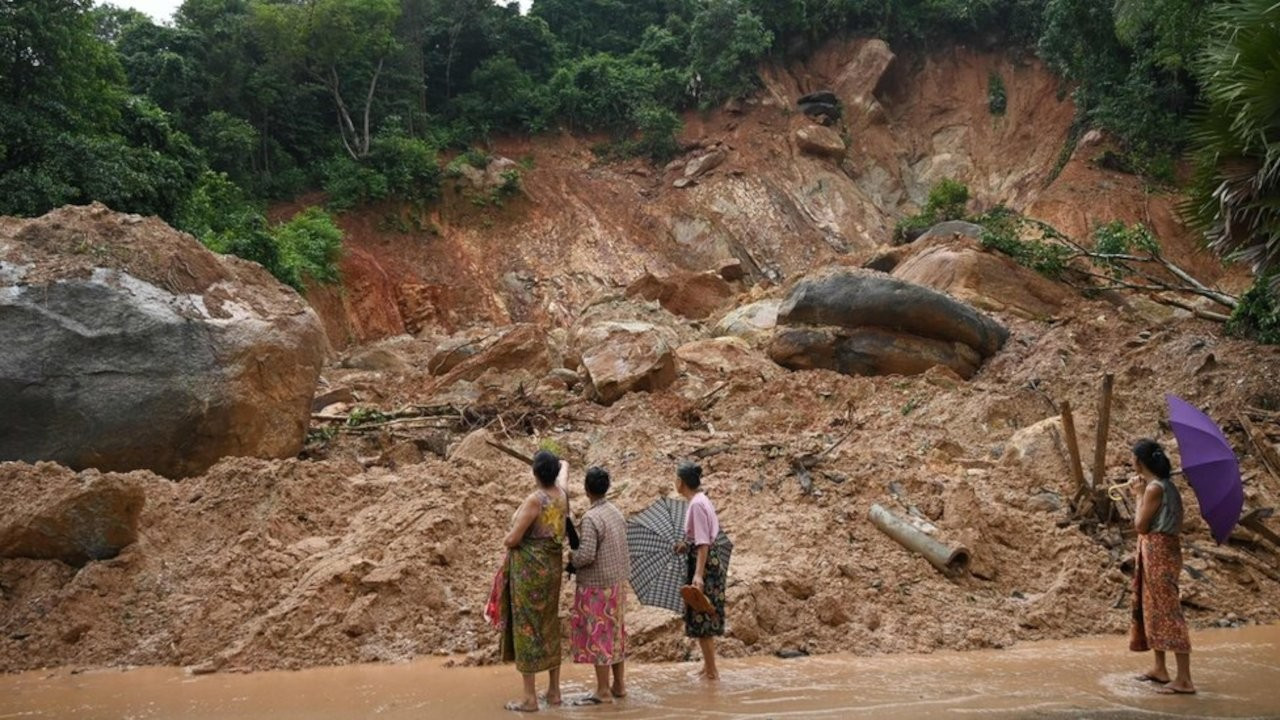 Myanmar’daki heyelanda 12 ölü: 50 kişi kayıp